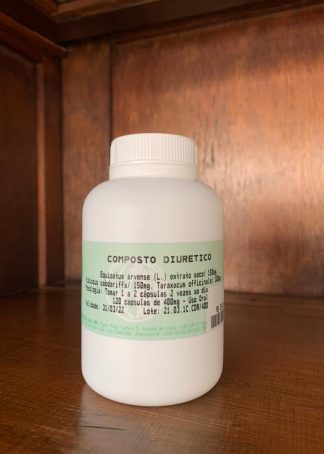 CAPSULAS DE COMPOSTO DIURÉTICO 120Caps. 400mg