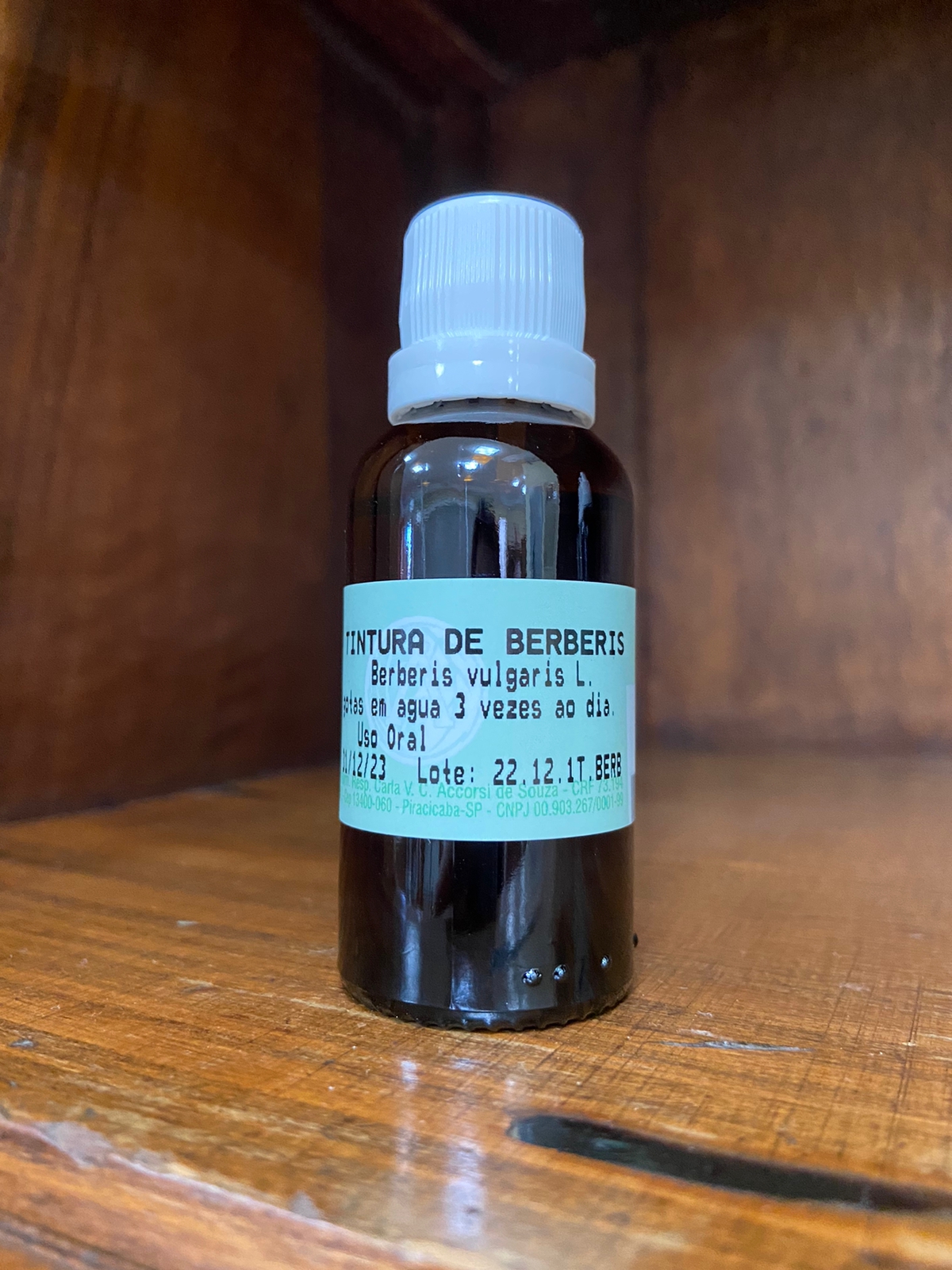 TINTURA DE BERBERIS 30mL