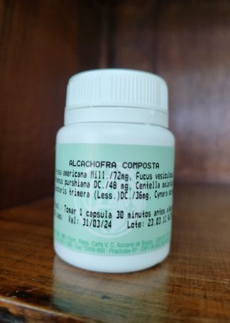 CÁPSULAS DE ALCACHOFRA COMPOSTA 300mg 60 CÁPSULAS