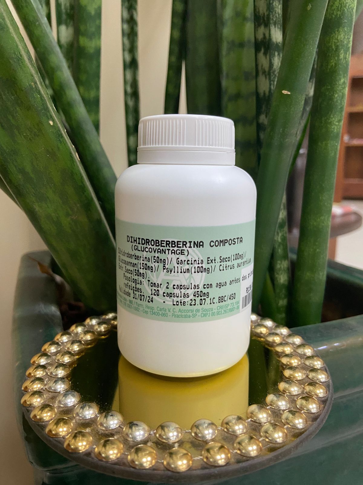 DIHIDROBERBERINA COMPOSTA 120CAPS 450MG